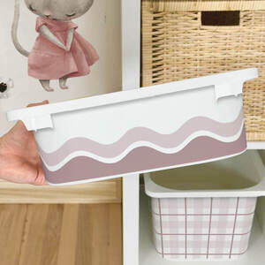 Matrica az IKEA TROFAST dobozra – Blush Pink geometrikus minták kép