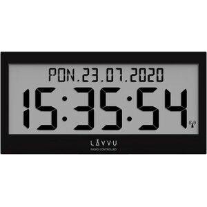 LAVVU Modig digitális óra, rádiójel-vezérelt, fekete kép