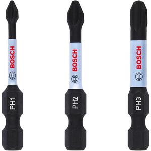 BOSCH 2608522491 Impact Control PH Power Bit tartozékok, 3 db kép