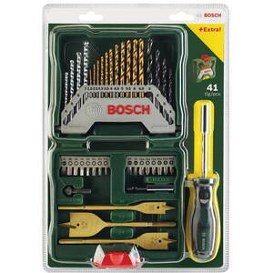 BOSCH 2607017334 X-Line fúrószár- és csavarbitkészlet, TiN-bevonatos, 40 részes kép