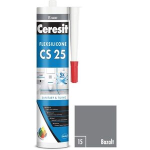 Ceresit CS 25 Szaniter szilikon, bazalt, 280 ml kép