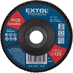 EXTOL PREMIUM 8803476 Lamellás csiszolókorong, korund 125mm, P120 kép