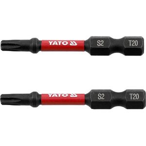 YATO ütvecsavarozó bitek 1/4" × 50 mm T20, 2 darab, YT-78053 kép