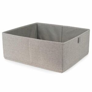 Compactor Oxford Tárolódoboz, 36×42×16, 5 cm, poliészter, szürke-bézs kép