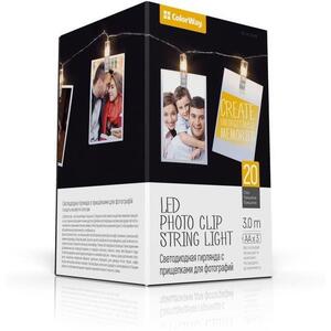 ColorWay CW-LCP-20L30B, Parti fotócsipeszek, 20x LED, 3 m, 3x AA kép