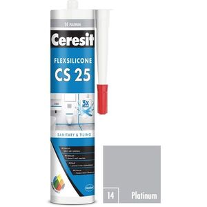 Ceresit CS 25 Szaniter szilikon, platinum, 280 ml kép
