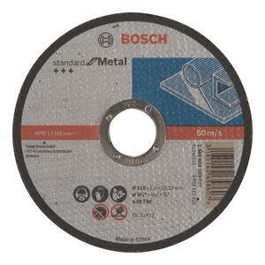 BOSCH 2608603163 Standard for Metal 60 T BF egyenes vágótárcsa 115 mm, 22, 23 mm, 1, 6 mm kép