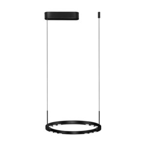 Matt fekete alumínium LED dimmelhető függőlámpa ø 40 cm Lunette – Nova Luce kép