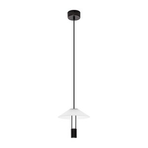 Matt fekete alumínium LED függőlámpa akrilüveg búrával ø 22 cm Anafi – Nova Luce kép