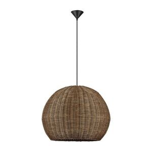 Natúr színű rattan függőlámpa ø 39 cm Rielo – Nova Luce kép