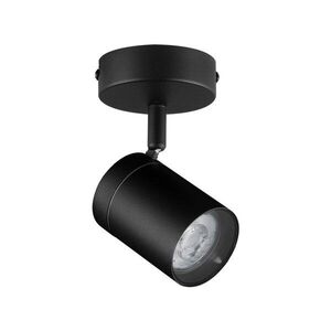 Matt fekete fém spotlámpa hajlítható szerkezettel 12x8 cm Alma – Nova Luce kép