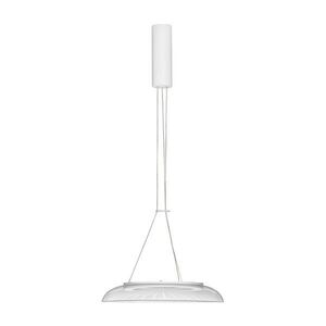 Matt fehér alumínium LED függőlámpa akrilüveg búrával ø 40 cm Mantle – Nova Luce kép
