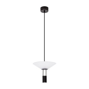 Matt fekete alumínium LED függőlámpa akrilüveg búrával ø 22 cm Anafi – Nova Luce kép
