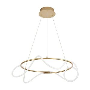 Aranyszínű alumínium LED dimmelhető függőlámpa akrilüveg búrával ø 70 cm Tiriac – Nova Luce kép