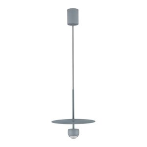 Szürkéskék alumínium LED függőlámpa ø 30 cm Edem – Nova Luce kép