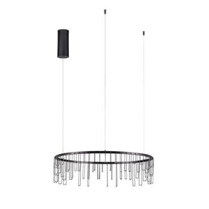 Fényes ezüstszínű alumínium LED dimmelhető függőlámpa ø 65 cm Stellar – Nova Luce kép
