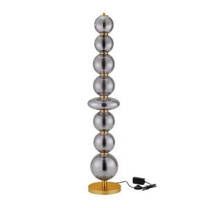 Szürke fém LED dimmelhető állólámpa üveg búrával (magasság 140 cm) Navi – Nova Luce kép
