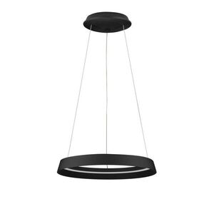 Matt fekete alumínium LED dimmelhető függőlámpa akrilüveg búrával ø 45 cm Ormi – Nova Luce kép