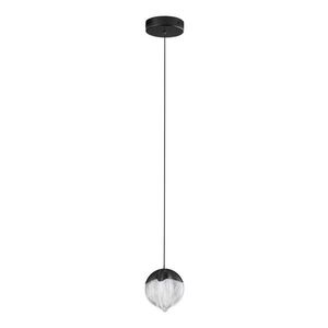 Matt fekete alumínium LED dimmelhető függőlámpa üveg búrával ø 12 cm Alicia – Nova Luce kép