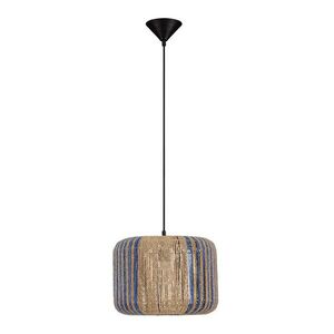Kék-natúr színű kötél függőlámpa ø 33 cm Abby – Nova Luce kép