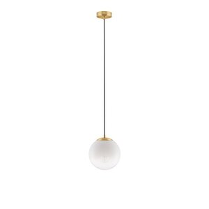 Fehér-aranyszínű üveg függőlámpa ø 20 cm Vita – Nova Luce kép