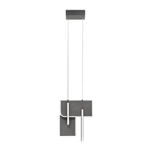 Világosszürke fém LED dimmelhető függőlámpa Totem – Nova Luce kép