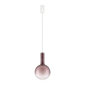 Barna üveg LED dimmelhető függőlámpa ø 25 cm Nostos – Nova Luce kép