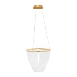 Aranyszínű alumínium LED dimmelhető függőlámpa akrilüveg búrával ø 52 cm Valentin – Nova Luce kép
