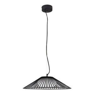 Matt fekete fém LED függőlámpa üveg búrával ø 50 cm Brume – Nova Luce kép