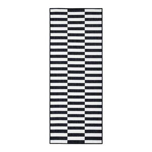 Fekete-fehér kültéri-beltéri futószőnyeg 80x300 cm Viela – Hanse Home kép