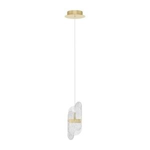 Sárgaréz színű fém LED dimmelhető függőlámpa üveg búrával ø 14 cm Lucien – Nova Luce kép