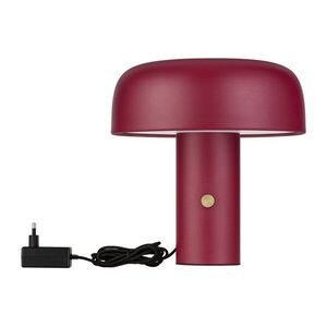 Borvörös fém LED dimmelhető asztali lámpa (magasság 31 cm) Noelia – Nova Luce kép