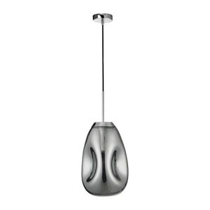 Fényes ezüstszínű üveg függőlámpa ø 22 cm Lava – Nova Luce kép