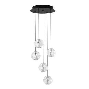 Matt fekete fém LED dimmelhető függőlámpa akrilüveg búrával ø 30 cm Ifos – Nova Luce kép