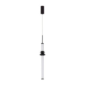 Matt fekete kerámia LED dimmelhető függőlámpa akrilüveg búrával ø 8 cm Stalactite – Nova Luce kép