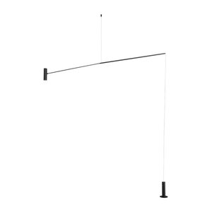 Matt fekete fém LED állólámpa (magasság 250 cm) Voice – Nova Luce kép