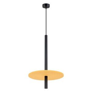 Sárga-bézs fém függőlámpa ø 30 cm Rilu – Sollux kép