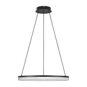 Matt fekete alumínium LED dimmelhető függőlámpa akrilüveg búrával ø 60 cm Lonela – Nova Luce kép