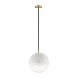 Fehér-aranyszínű üveg függőlámpa ø 30 cm Vita – Nova Luce kép