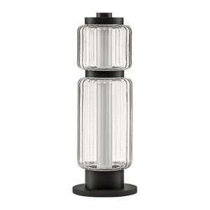 Matt fekete üveg LED asztali lámpa (magasság 39 cm) Liesa – Nova Luce kép