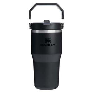 Fekete rozsdamentes acél termosz 600 ml IceFlow™ Flip Straw 2.0 Tumbler Black – Stanley kép