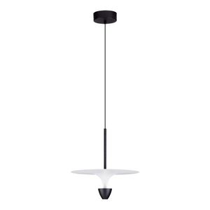 Matt fekete alumínium LED függőlámpa ø 34 cm Topio – Nova Luce kép