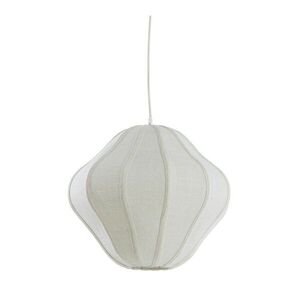 Krémszínű függőlámpa textil búrával ø 10 cm Sukau – Light & Living kép