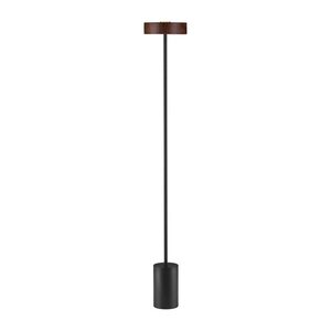 Fekete-sötét natúr színű fém LED állólámpa (magasság 135 cm) Thea – Nova Luce kép