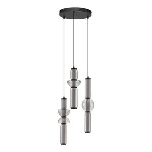 Szürke üveg LED dimmelhető függőlámpa ø 38 cm Ulon – Nova Luce kép