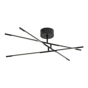 Fekete fém LED dimmelhető mennyezeti lámpa akrilüveg búrával 77x84 cm Raccio – Nova Luce kép