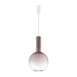Barna üveg LED dimmelhető függőlámpa ø 30 cm Nostos – Nova Luce kép