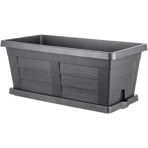 Bama Legno kerti nagy térfogatú virágláda antracit, 60 x 30 x 25 cm, antracit, 60 cm kép