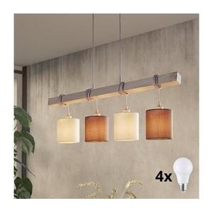 Eglo 55206 - LED csillár kábelen TOWNSHEND 4xE27/60W/230V 55206 kép