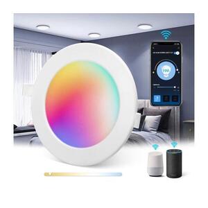B.V. - LED RGBW Szabályozható beépíthető lámpa LED/9W/230V 2700-6500K Wi-Fi S10204HW5 kép